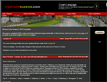 Tablet Screenshot of fantasyracers.com